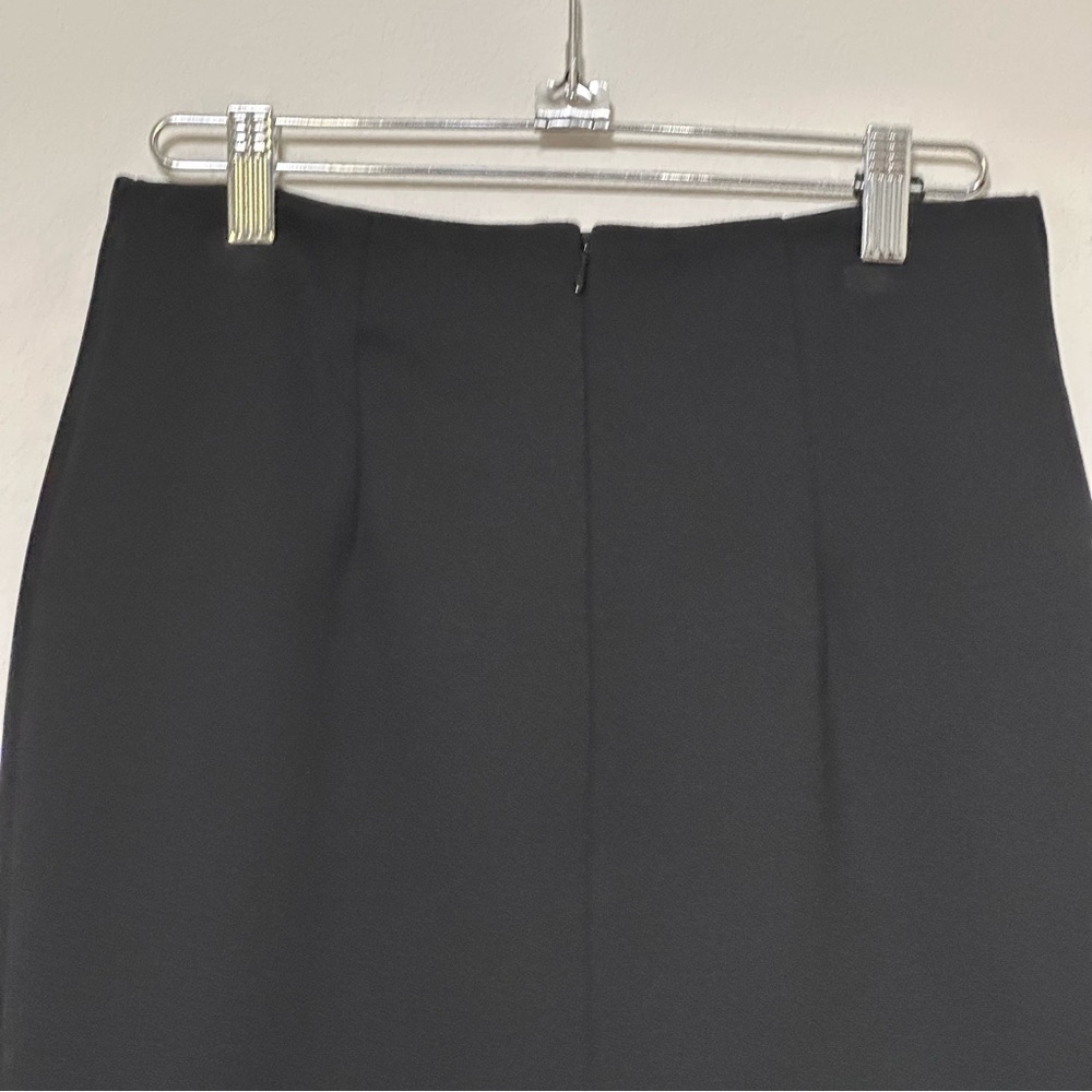 NEW! Black Swan Classic Black Pencil‎ Skirt With Leather Details  Size 27 NWT - Picture 5 of 9
